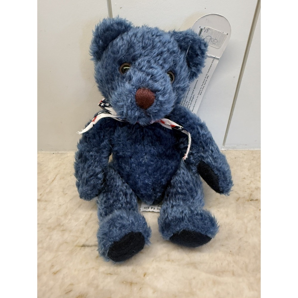 Blue Russ‎ LIBERTY Patriotic Teddy Bear Plush Stuffed Toy Collectible 5" USA